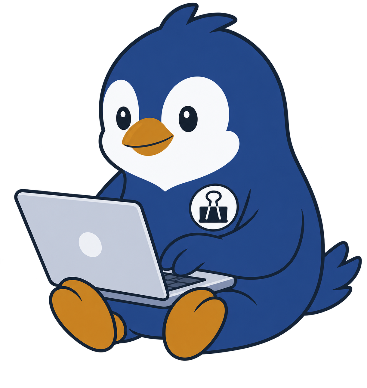 経理を整理するトリマくん