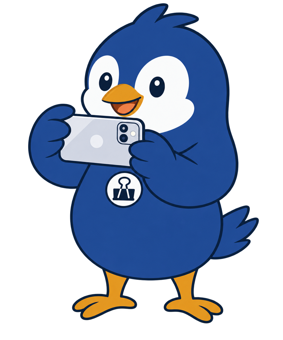 パソコンを使うトリマくん